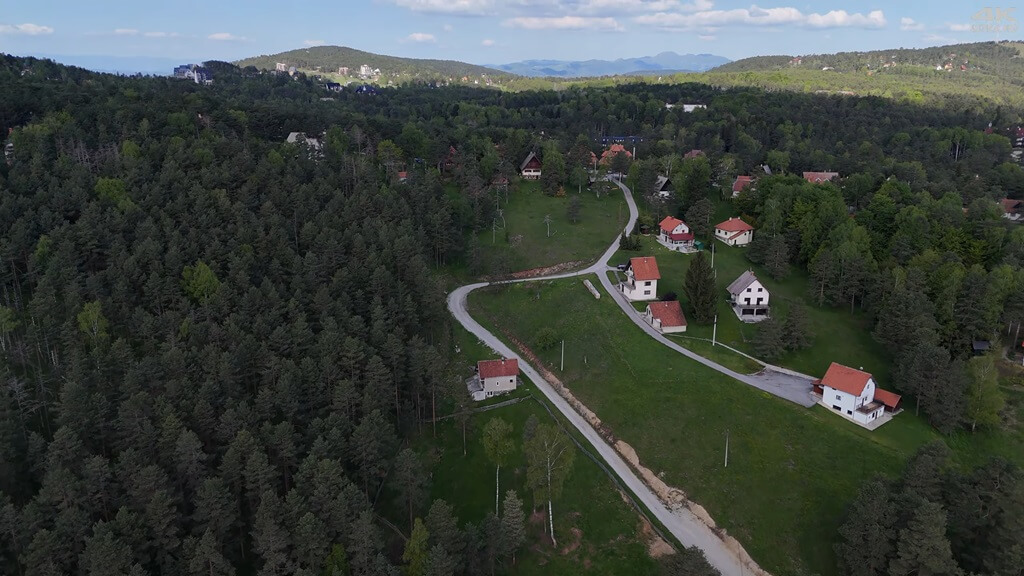 Pogled iz drona na Divčibare
