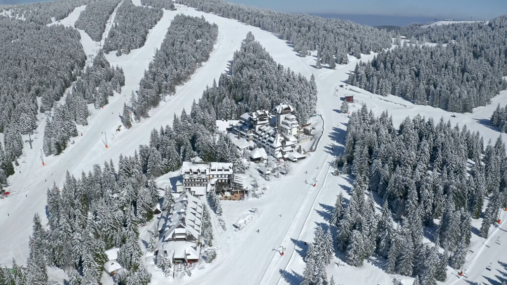 Kopaonik zimi snimljen dronom