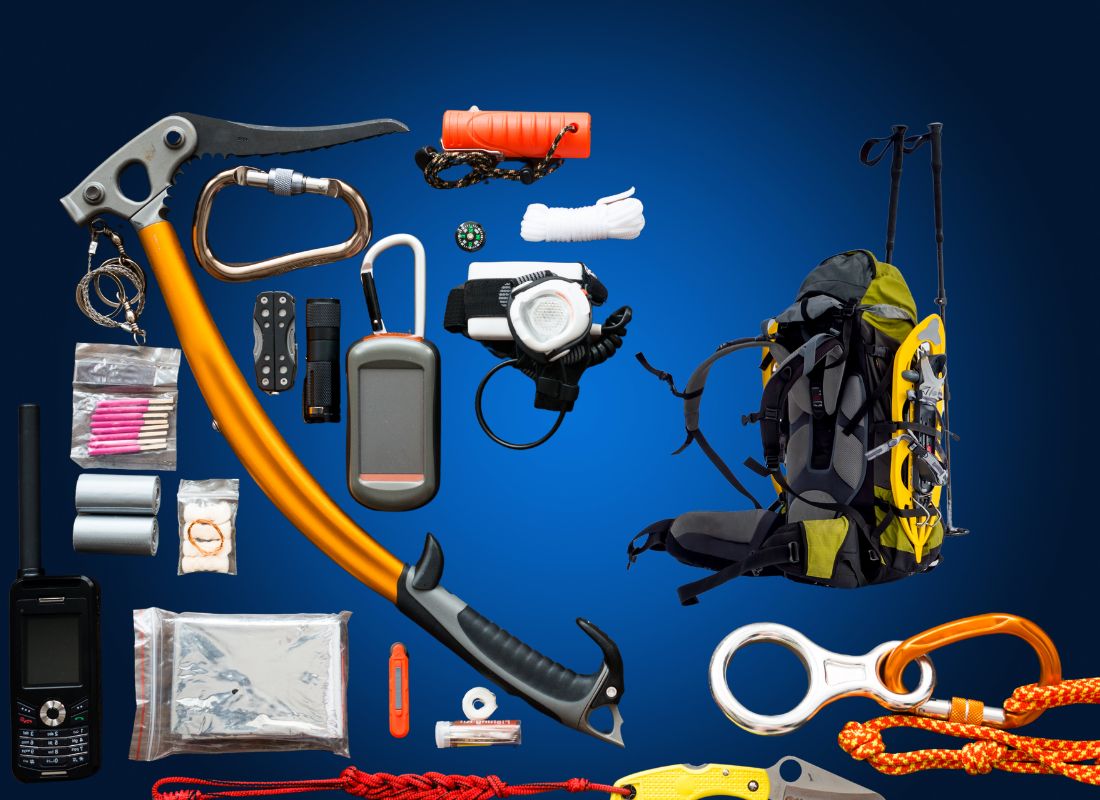 prikaz ekstremne opreme za alpinizam